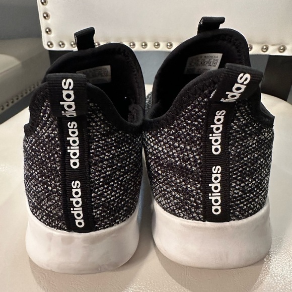 adidas Cloudfoam Pure Core Black Women’s Shoes Size 8 EUC Missing Laces Walking - Picture 4 of 9